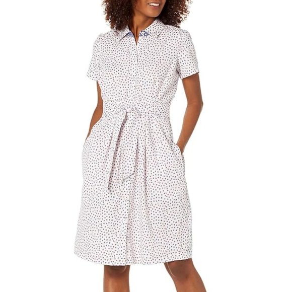 Foxcroft Vienna Demure Dots Shirtdress - Picture 9 of 9